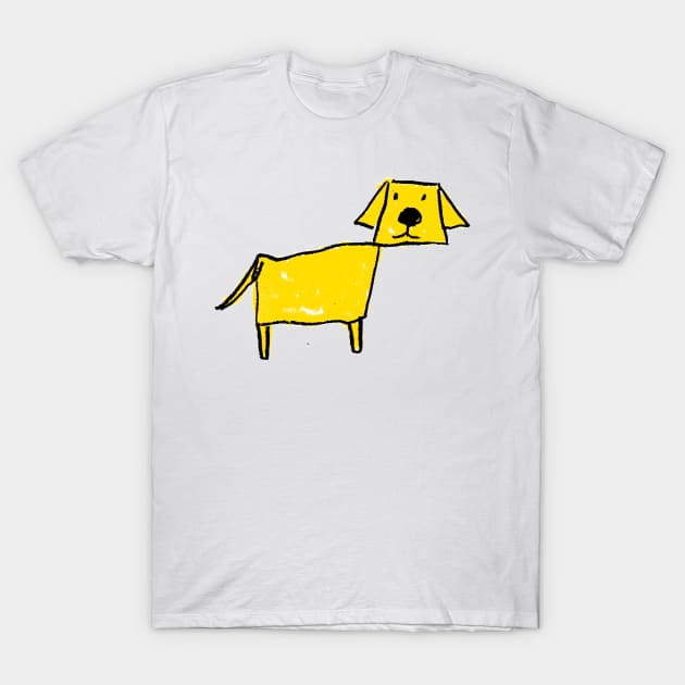 a dog my kid drew T-Shirt by MacSquiddles